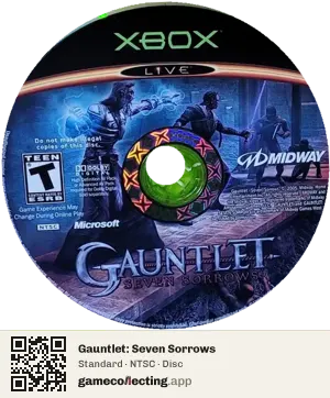 Gauntlet: Seven Sorrows Xbox, NTSC disc