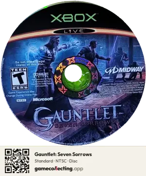 Gauntlet: Seven Sorrows Xbox, NTSC disc