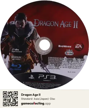 Dragon Age II PlayStation 3, Asia disc