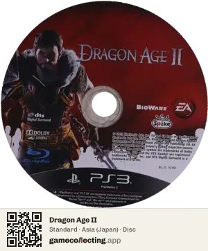 Dragon Age II PlayStation 3, Asia disc