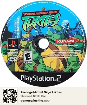 Teenage Mutant Ninja Turtles PlayStation 2, NTSC disc