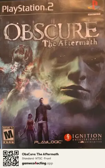 ObsCure: The Aftermath PlayStation 2, NTSC box front