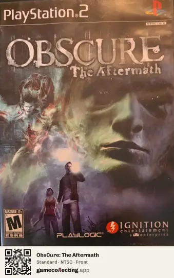 ObsCure: The Aftermath PlayStation 2, NTSC box front