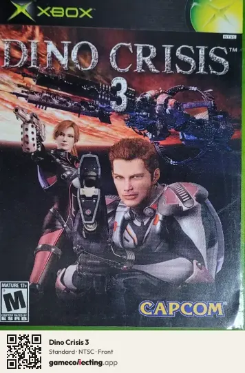 Dino Crisis 3 Xbox, NTSC box front