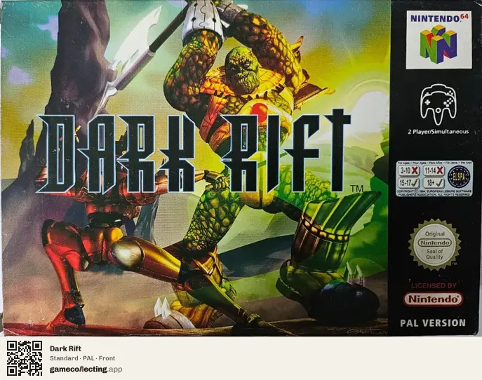 Dark Rift Nintendo 64, PAL box front