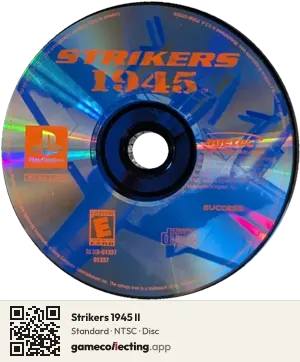 Strikers 1945 II PlayStation, NTSC disc