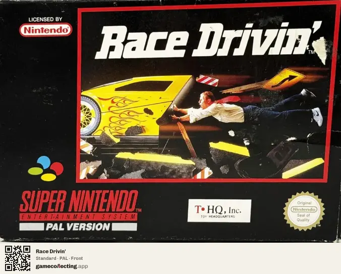 Race Drivin' Super Nintendo Entertainment System, PAL box front