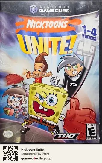 Nicktoons Unite! Nintendo GameCube, NTSC box front