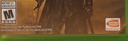 Dark Souls III, the ESRB box on its front