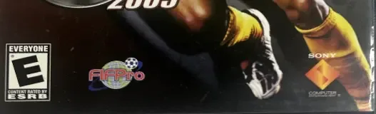 World Tour Soccer 2005, the ESRB box on its front