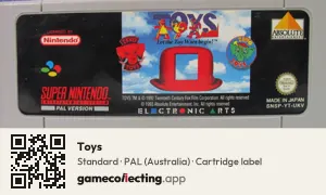 Toys Super Nintendo Entertainment System, PAL cartridge label