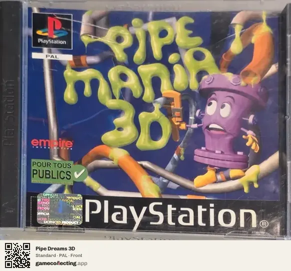 Pipe Dreams 3D PlayStation, PAL box front