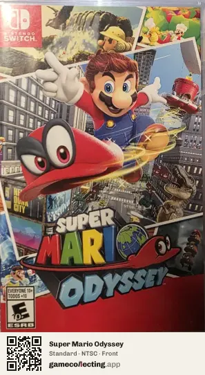 Super Mario Odyssey Nintendo Switch, NTSC box front