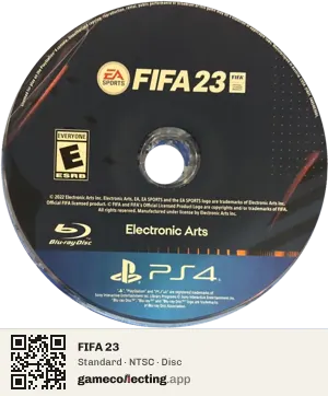 FIFA 23 PlayStation 4, NTSC disc