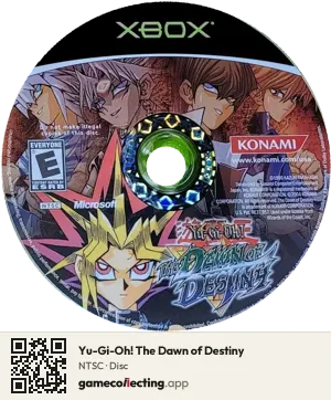 Yu-Gi-Oh! The Dawn of Destiny Xbox, NTSC disc