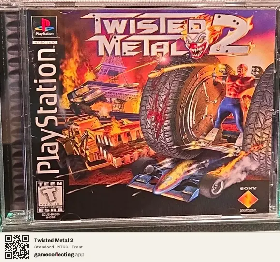Twisted Metal 2 PlayStation, NTSC box front