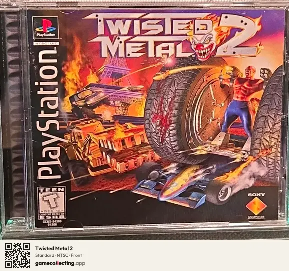 Twisted Metal 2 PlayStation, NTSC box front