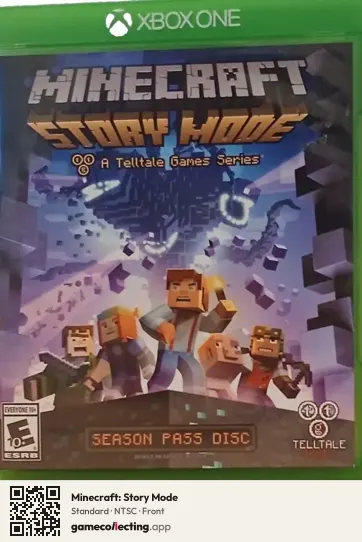 Minecraft: Story Mode Xbox One, NTSC box front