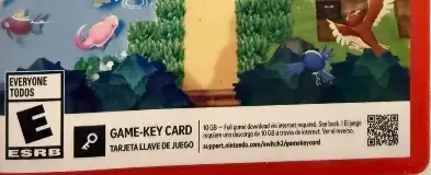 Pokémon Pokopia, the ESRB box on its front