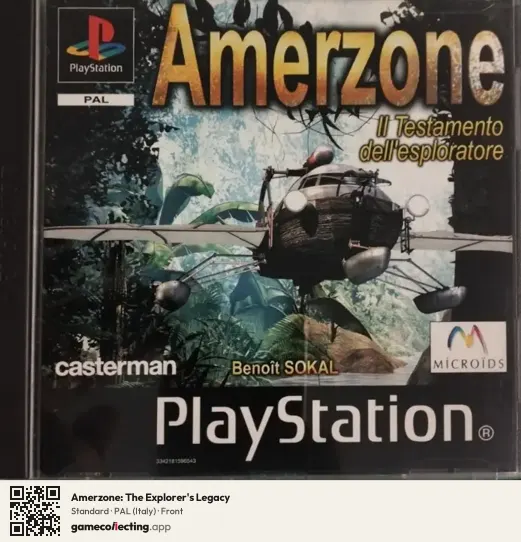 Amerzone: The Explorer's Legacy PlayStation, Italy box front