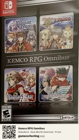 Kemco RPG Omnibus Nintendo Switch, North America box front