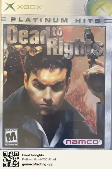 Dead to Rights Xbox, NTSC box front