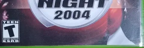 Fight Night 2004, the ESRB box on its front