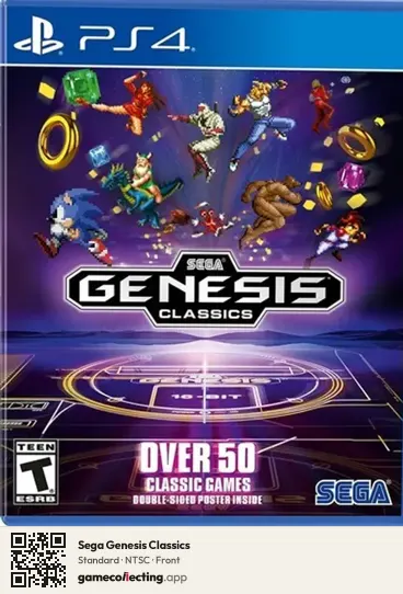 Sega Genesis Classics PlayStation 4, NTSC box front