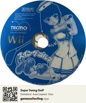 Super Swing Golf Nintendo Wii, Asia disc