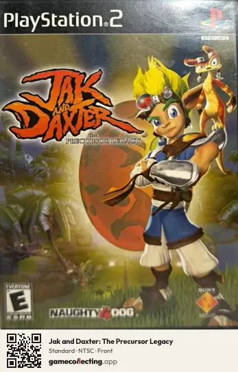 Jak and Daxter: The Precursor Legacy PlayStation 2, NTSC box front
