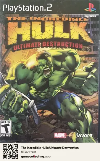 The Incredible Hulk: Ultimate Destruction PlayStation 2, NTSC box front