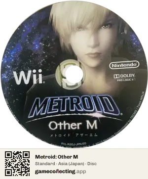 Metroid: Other M Nintendo Wii, Asia disc