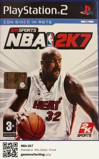 NBA 2K7 PlayStation 2, Italy box front