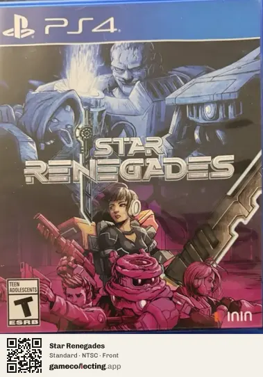 Star Renegades PlayStation 4, NTSC box front