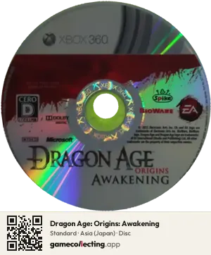 Dragon Age: Origins: Awakening Xbox 360, Asia disc
