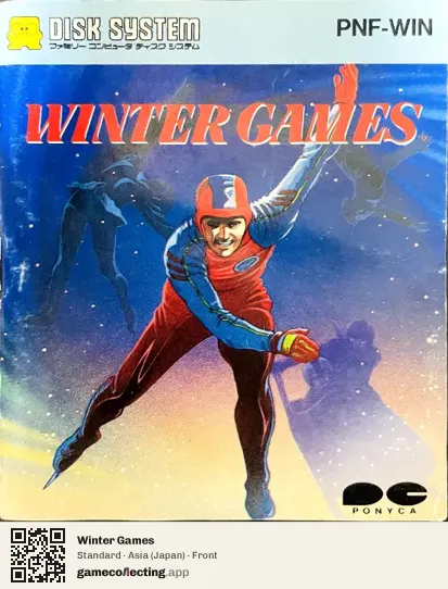 Winter Games Famicom Disk System, Asia box front