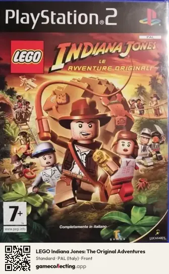 LEGO Indiana Jones: The Original Adventures PlayStation 2, Italy box front