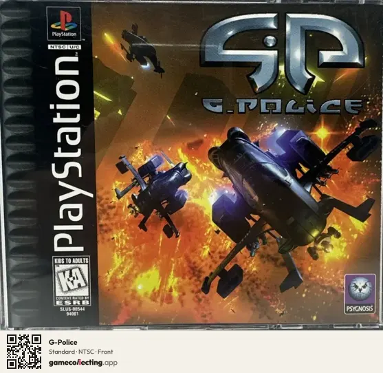 G-Police PlayStation, NTSC box front