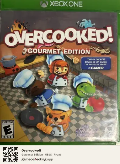 Overcooked! Xbox One, NTSC box front