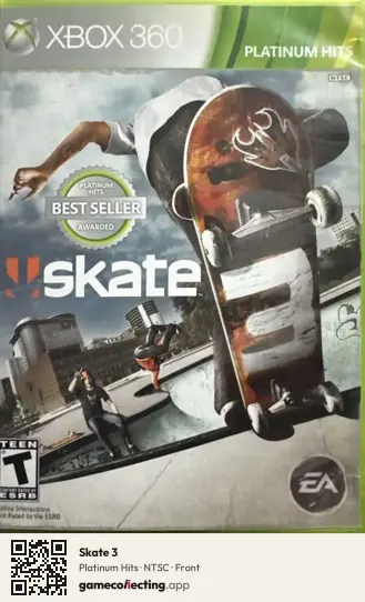Skate 3 Xbox 360, NTSC box front