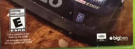 WRC 5, the ESRB box on its front