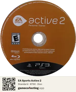 EA Sports Active 2 PlayStation 3, NTSC disc