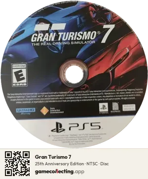 Gran Turismo 7 PlayStation 5, NTSC disc