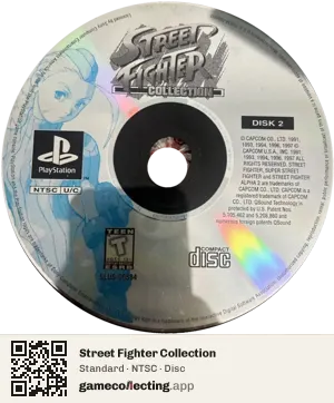 Street Fighter Collection PlayStation, NTSC disc