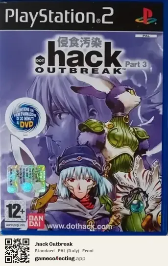 .hack Outbreak PlayStation 2, Italy box front