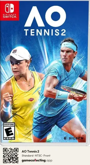 AO Tennis 2 Nintendo Switch, NTSC box front
