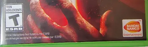 Tekken 7, the ESRB box on its front