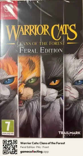 Warrior Cats: Clans of the Forest Nintendo Switch, PAL box front
