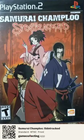Samurai Champloo: Sidetracked PlayStation 2, NTSC box front
