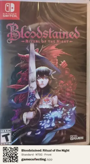 Bloodstained: Ritual of the Night Nintendo Switch, NTSC box front